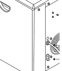 water inlet and drain connection point