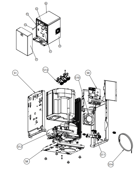 30-Litre - Chilled, Ambient & Sparkling Exploded Diagram