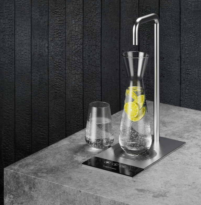 A refined drinking water tap for sleek countertop integration and easy fitting.