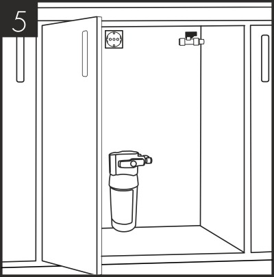 Lors de la planification et de la fourniture du raccordement aux services, prévoyez toujours des raccords d'isolateur de service facilement accessibles et la position d'un filtre à eau externe.