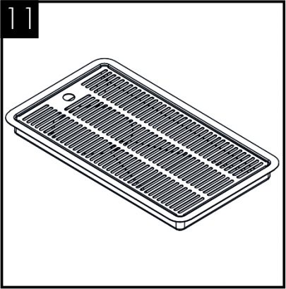 Fit optional Drip Tray at this stage (if selected).