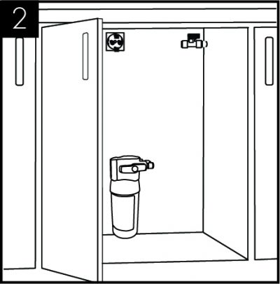 When planning and providing for the connection to the services, always allow for easily accessible service isolator fittings and for the position of an external water filter.