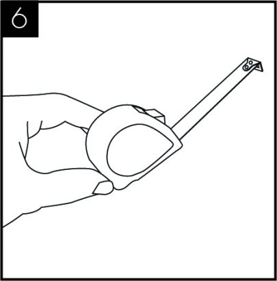 Allow for the space needed for forming the required cut out. Relate the selected position to the underneath of the counter and check for any obstructions. 