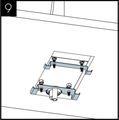 Allow sufficient space for fitting the worktop fixing brackets.<br /> 