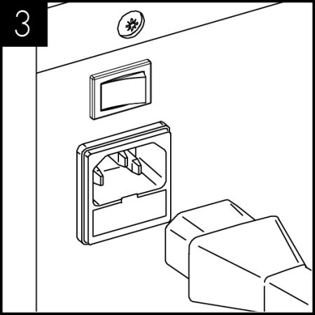 Connect the chiller to the electricity supply and ensure unit is switched on. 