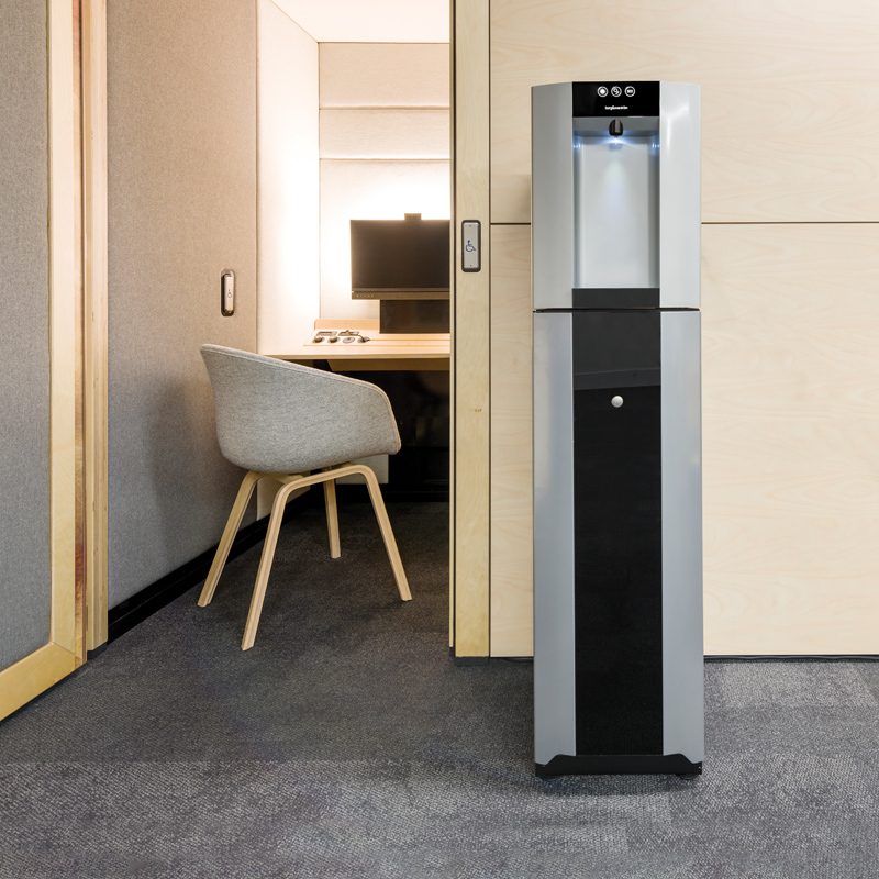 A Borg & Overström floor standing E4 in an office setting. 