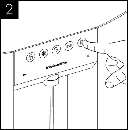 The hot versions will be in commissioning mode which stops the unit from running only allowing dispensing. Dispense from unit to ensure tank is full.