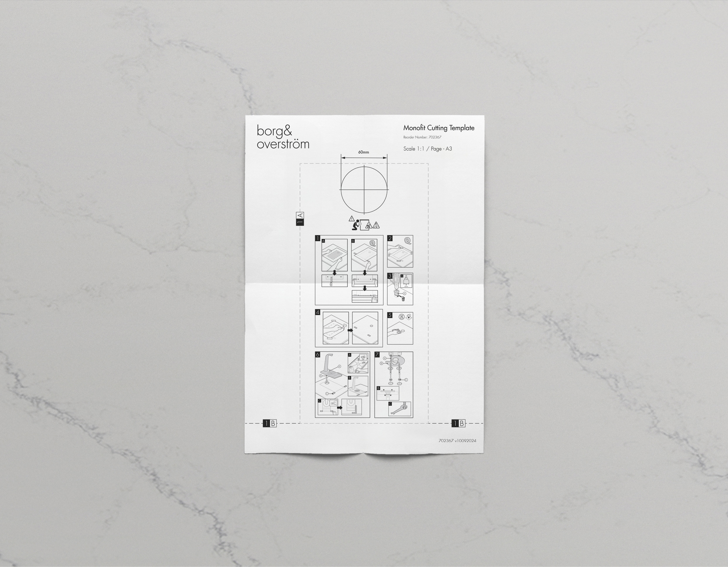 T2-T3 Monofit Cutting Template 